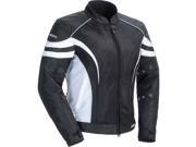 Cortech LRX Air 2 Womens Textile Jacket Black White MD Plus
