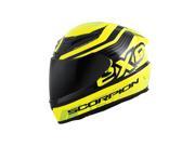 Scorpion EXO R2000 Fortis Full Face Helmet Neon Yellow Black LG