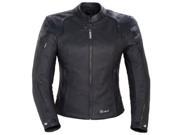 Cortech LNX Womens Leather Jacket Black 2XL