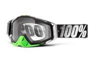 100% Racecraft 2013 MX Offroad Clear Lens Goggles Metal Lime Clear Lens