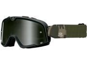 100% Barstow Legend MX Offroad Goggles Black Green Camo One Size