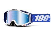 100% Racecraft Mirror Lens MX Goggles Cobalt Blue