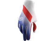 100% Celium Slant Mens MX Offroad Gloves Blue LG