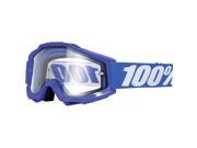 100% Accuri Enduro MX Offroad Goggles Reflex Blue
