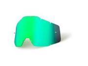 100% Racecroft Motorcross Goggles Replacement Lens Mirror Green