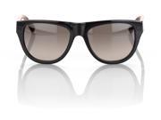 100% Higgins Sunglasses Gloss Black Tortoise Gray Gradient Lens