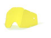 100% Goggle Replacement Lens Racecraft Accuri Yellow