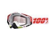 100% Racecraft MX Offroad Clear Lens Goggles Flush