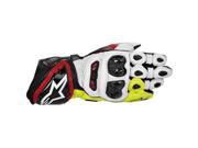 Alpinestars GP Tech Leather Gloves Black Red Fluo Yellow SM
