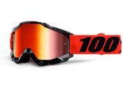 100% Accuri Mirror Lens Youth MX Goggles Inferno Black Red
