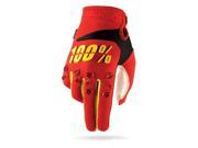 100% Airmatic Mens MX Offroad Gloves Red Yellow 2XL