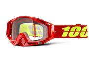 100% Racecraft Corvette 2016 MX Goggles Red Yellow Clear Lens