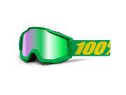 100% Accuri Mirror Lens MX Offroad Goggles Forrest Green Lens