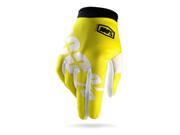 100% I Track Youth MX Offroad Glove Yellow SM