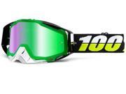 100% Racecraft MX Offroad Mirror Lens Goggles Simbad Green Lens