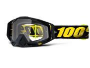 100% Racecraft Raceday 2016 MX Goggles Black Yellow Clear Lens