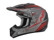AFX FX 17 Factor Frost MX Helmet Red Gray LG