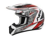 AFX FX 17 Factor Gloss MX Helmet Red White Black LG