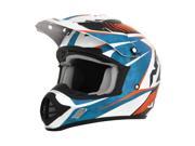 AFX FX 17 Factor Complex MX Helmet Blue Orange White MD