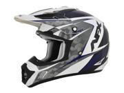 AFX FX 17 Factor Gloss MX Helmet Blue White Black MD