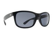 Dot Dash Poseur Vintage Sunglasses Black Satin Grey