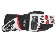 Alpinestars SP 1 2016 Mens Leather Gloves Black White Red MD
