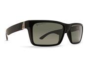 Dot Dash Lads Vintage Sunglasses Black Satin Grey Polarized