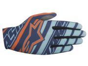 Alpinestars Dune 2016 MX Offroad Gloves Navy Blue Turquoise Orange XL