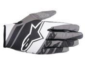 Alpinestars Racer Supermatic MX Offroad Gloves Black White Cool Gray MD