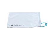 Dot Dash Single Sunglass Bag White