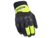 Cortech HDX 3 Gloves Black Hi Vis Yellow SM