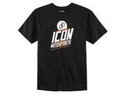 Icon Charged Mens Short Sleeve T Shirt Black White MD