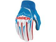 Icon Raiden Arakis Mens Gloves Glory Red White Blue MD