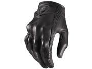 Icon Pursuit Leather Gloves Stealth Non Perf SM