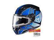 HJC CL 17 Redline Snow Helmet w Frameless Electric Shield Blue Black SM