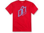 Icon Double Up T Shirt Red 2XL