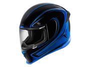 Icon Airframe Pro Halo Helmet Blue Black LG