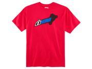 Icon Balance Point Mens Short Sleeve T Shirt Red Blue MD