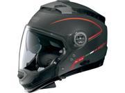 Nolan N44 N Com Storm Street Helmet Flat Black Red 2XS