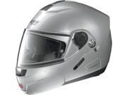 Nolan N91 N Com 2014 Solid Modular Street Helmet Metallic Platinum Silver SM