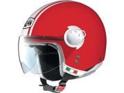 Nolan N20 City Open Face Helmet Metal Corsa Red White LG