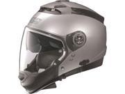 Nolan N44 N Com 2016 MCS Helmet Metallic Platinum Silver LG