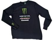 Pro Circuit Team Monster Mens Long Sleeve Thermal T Shirt Black Green White 2XL