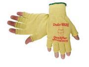 PC Racing Qualifier Fingertipless Glove Liners Yellow MD