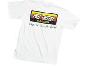 Pro Circuit Original Logo Mens Short Sleeve T Shirt White Black Yellow XL
