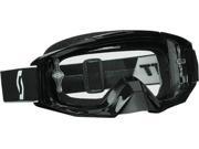 Scott USA Tyrant Solid MX Offroad Goggles Black Clear Lens