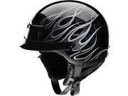 Z1R Nomad Hellfire Helmet Black Silver MD