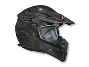 Vega Stealth Flyte Carbon Fiber MX Offroad Helmet Black LG