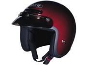 Z1R Jimmy Solid Open Face Helmet Wine 3XL