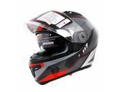 Vega Stealth F117 2014 Graphic Helmet Neon Red Black XS